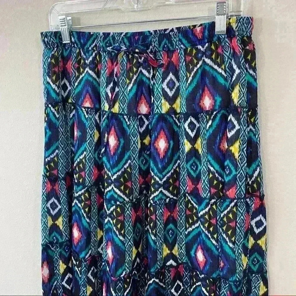 Kim Rogers colorful drawstring maxi skirt - Picture 2 of 5